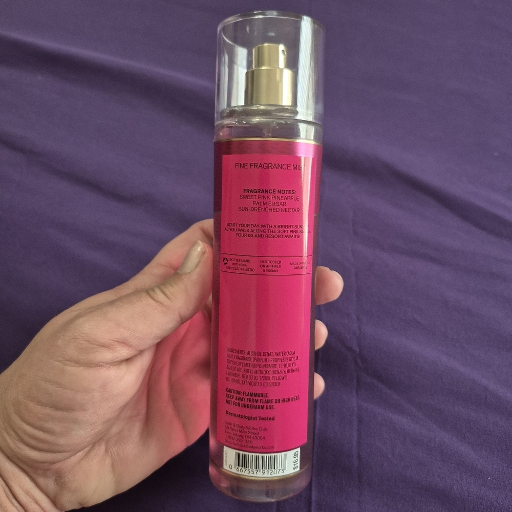 Bath & Body Works Pink Pineapple Sunrise Fine Mist Body Spray New - Picture 6 of 7